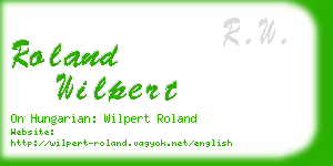 roland wilpert business card